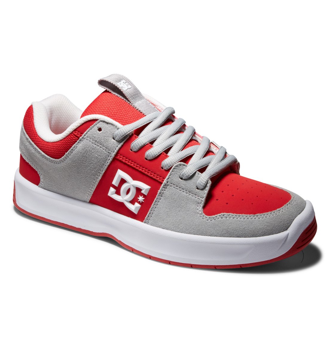 Chaussure Skate DC Shoes Lynx Zero Grise Rouge Homme | ANQ-51203580