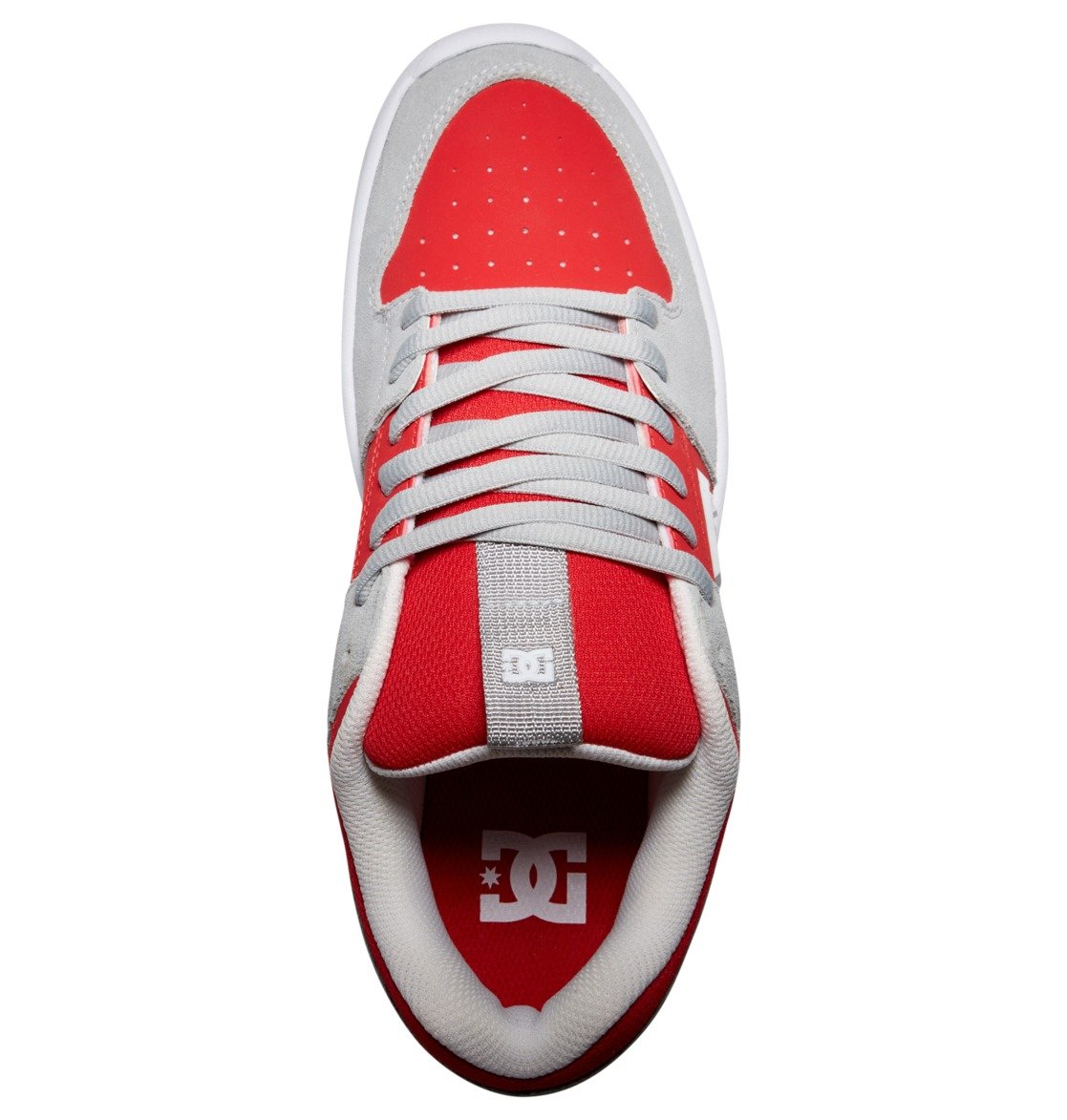 Chaussure Skate DC Shoes Lynx Zero Grise Rouge Homme | ANQ-51203580