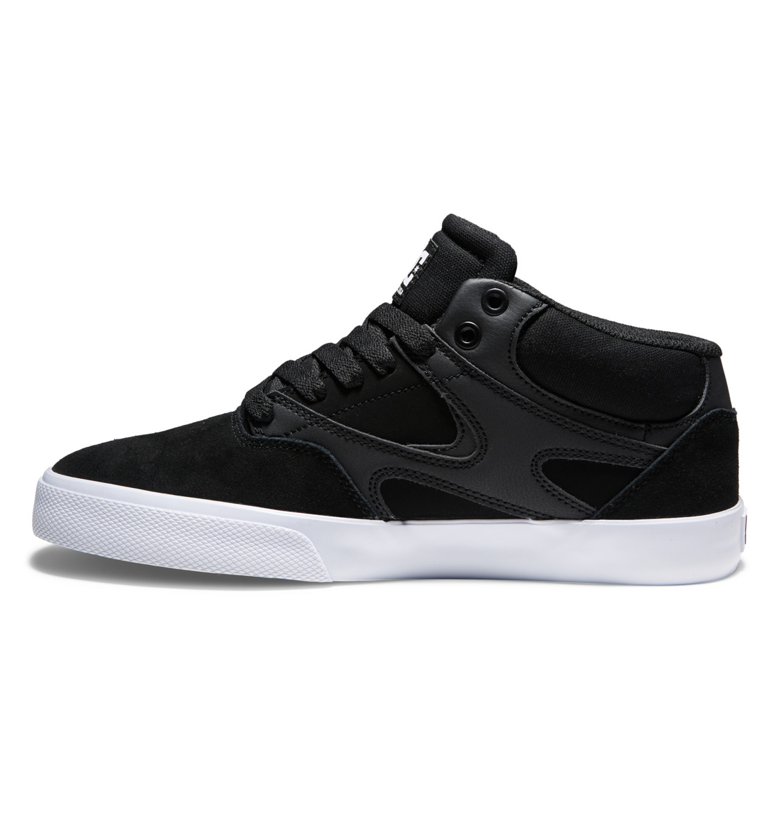 Chaussure Skate DC Shoes Kalis Vulc MID Mid-Top Noir Blanche Homme | MKD-14078346