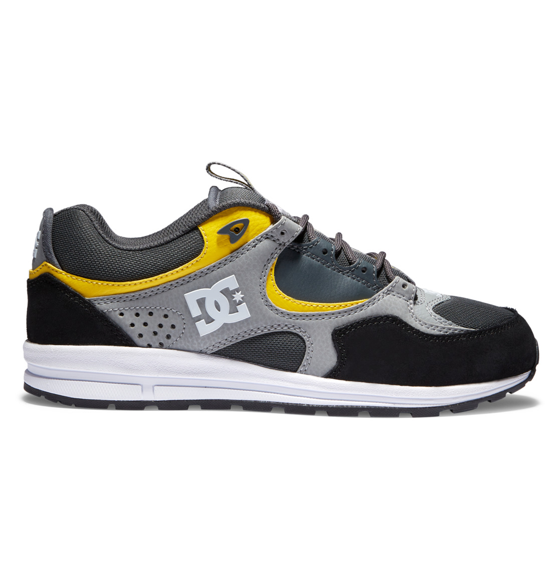 Chaussure Skate DC Shoes Kalis Lite Noir Grise Jaune Homme | HRF-16217968