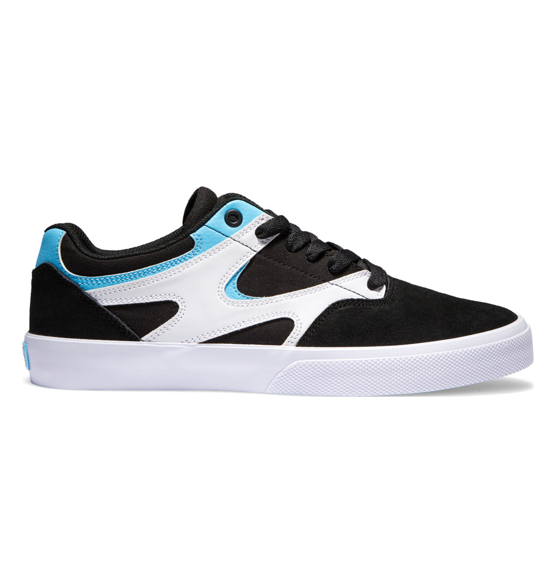 Chaussure Skate DC Shoes Kalis Vulc Noir Blanche Bleu Homme | KKK-10093456