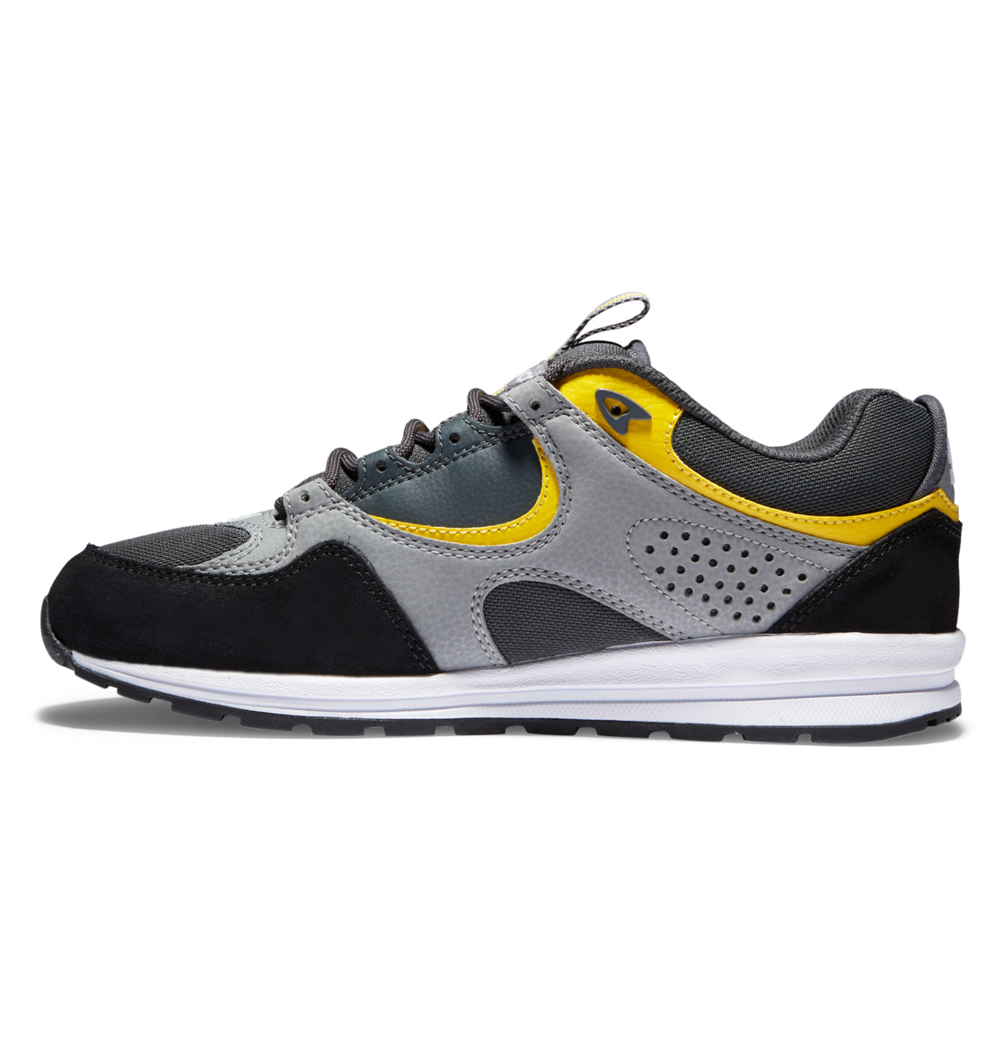 Chaussure Skate DC Shoes Kalis Lite Noir Grise Jaune Homme | HRF-16217968