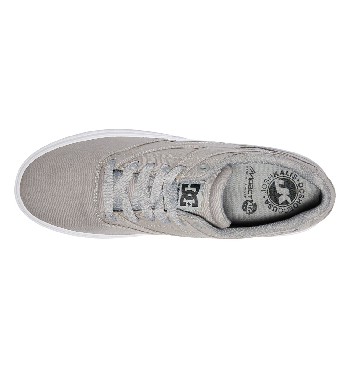 Chaussure Skate DC Shoes Kalis Vulc Grise Homme | RLV-15464616