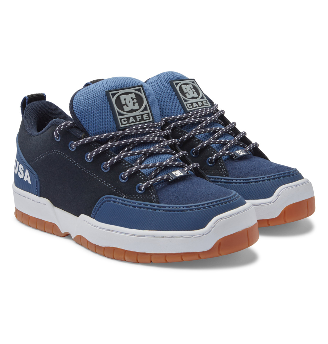 Chaussure Skate DC Shoes Cafe x DC Clocker 2 Bleu Marine Homme | OUL-81544194