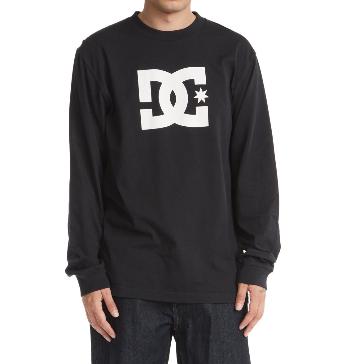 T Shirts DC Shoes DC Star Long Sleeve Noir Homme | HFN-47493622