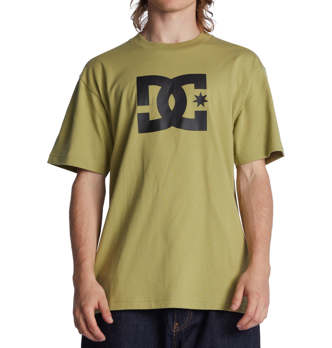 T Shirts DC Shoes DC Star Vert Olive Homme | TCZ-84655343