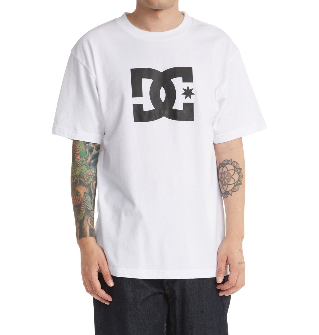 T Shirts DC Shoes DC Star Blanche Homme | BDL-07556229