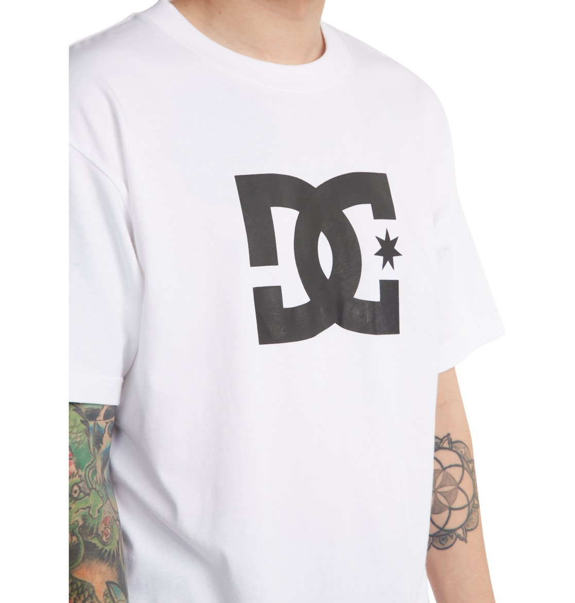 T Shirts DC Shoes DC Star Blanche Homme | BDL-07556229