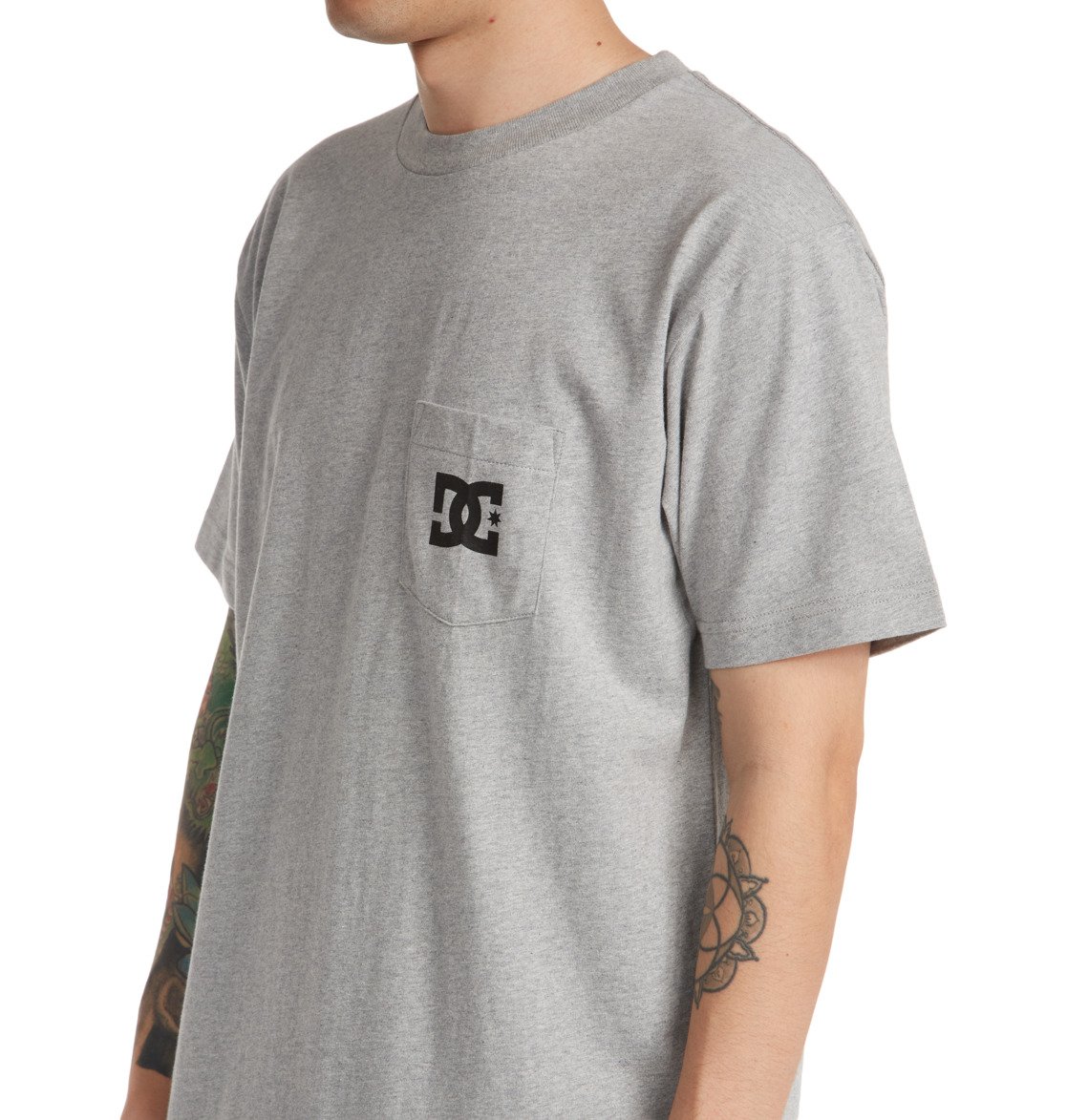 T Shirts DC Shoes DC Star Grise Homme | ABD-78869080