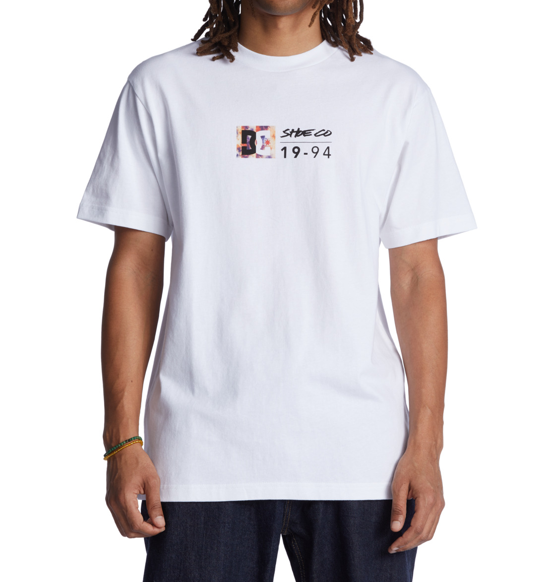 T Shirts DC Shoes DC Split Star Blanche Homme | FMR-65995962