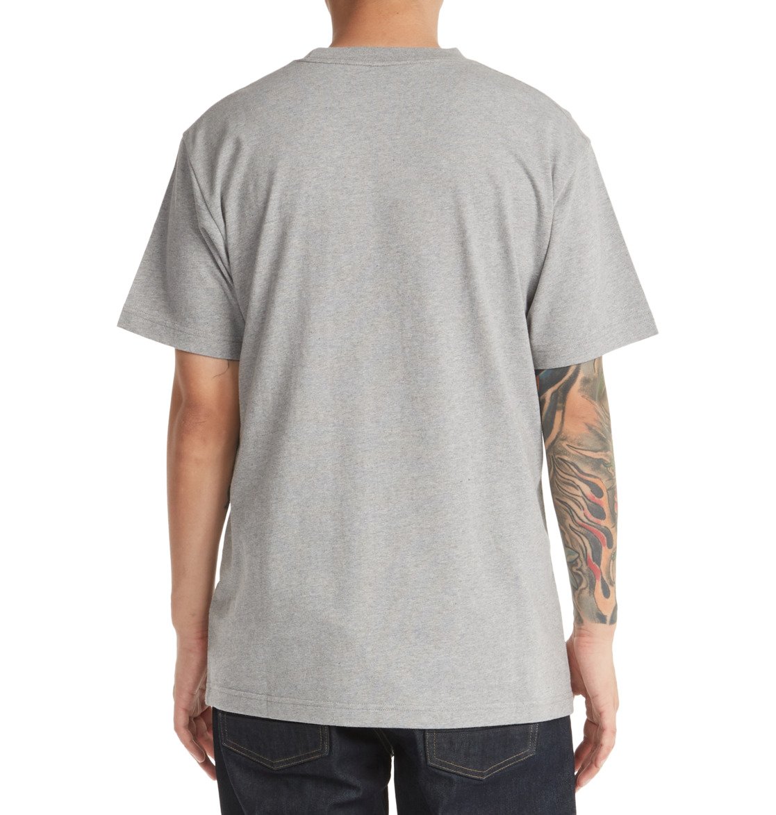 T Shirts DC Shoes DC Star Grise Homme | ABD-78869080