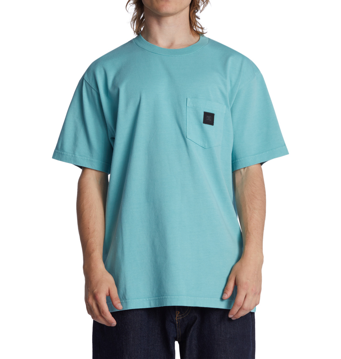 T Shirts DC Shoes DC 1994 Pocket Turquoise Homme | YAP-13689226