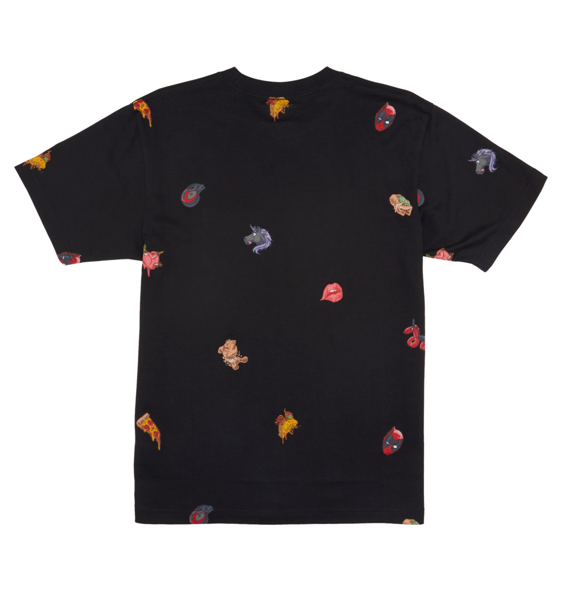 T Shirts DC Shoes Marvel Deadpool x DC All Over Pocket Noir Homme | CSH-19844328