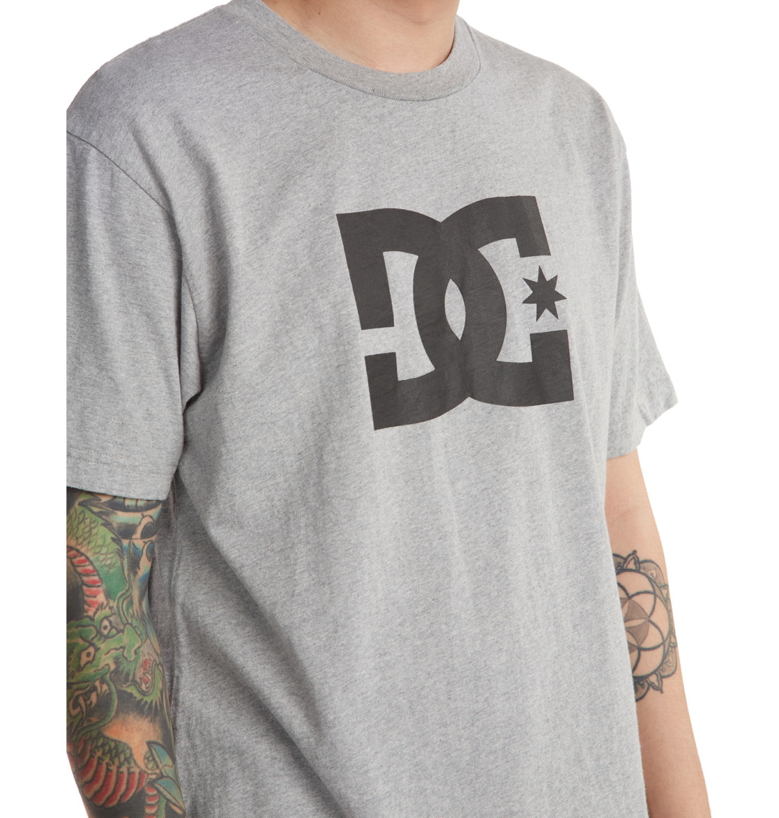 T Shirts DC Shoes DC Star Grise Homme | BZT-52868021