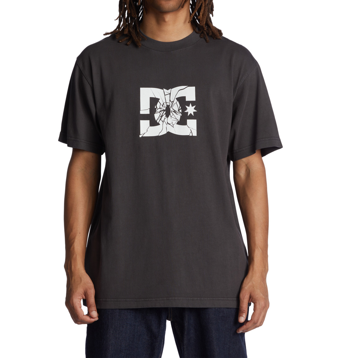 T Shirts DC Shoes Shatter Noir Homme | NMW-55316042