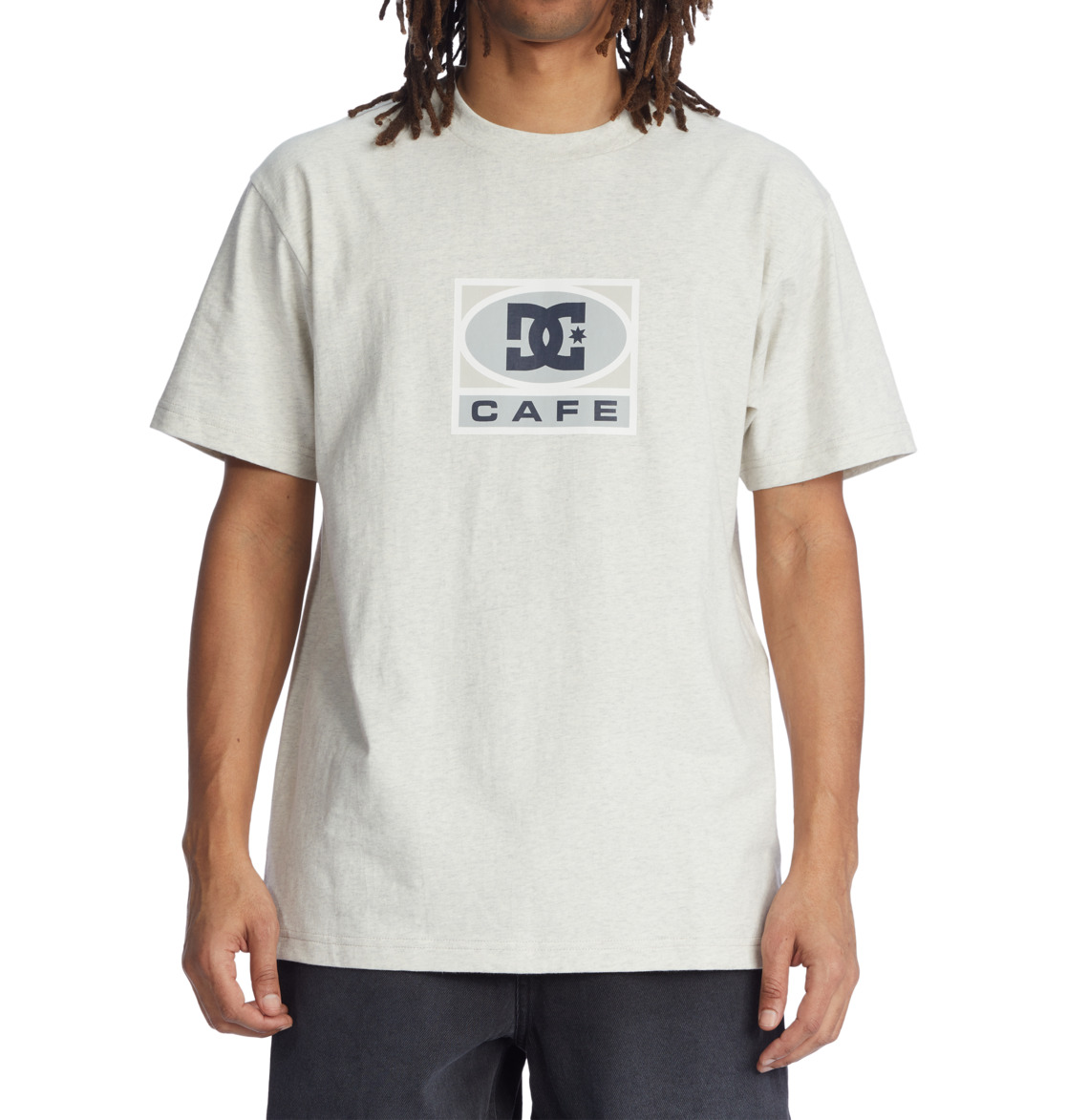 T Shirts DC Shoes Cafe x DC Grise Homme | APY-23801288