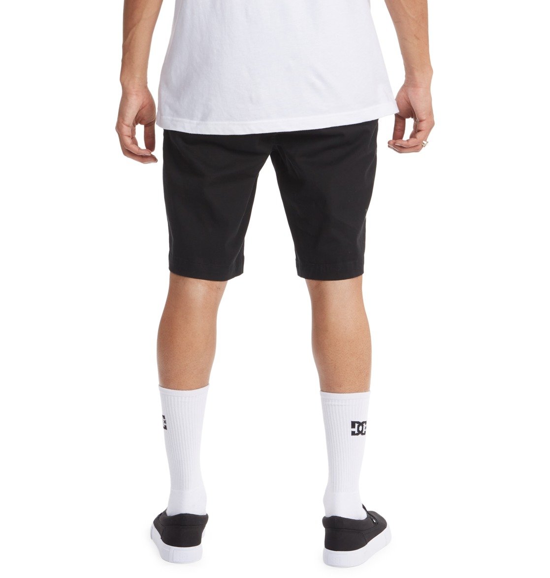 Shorts DC Shoes Worker Chino Noir Homme | CMY-20978462