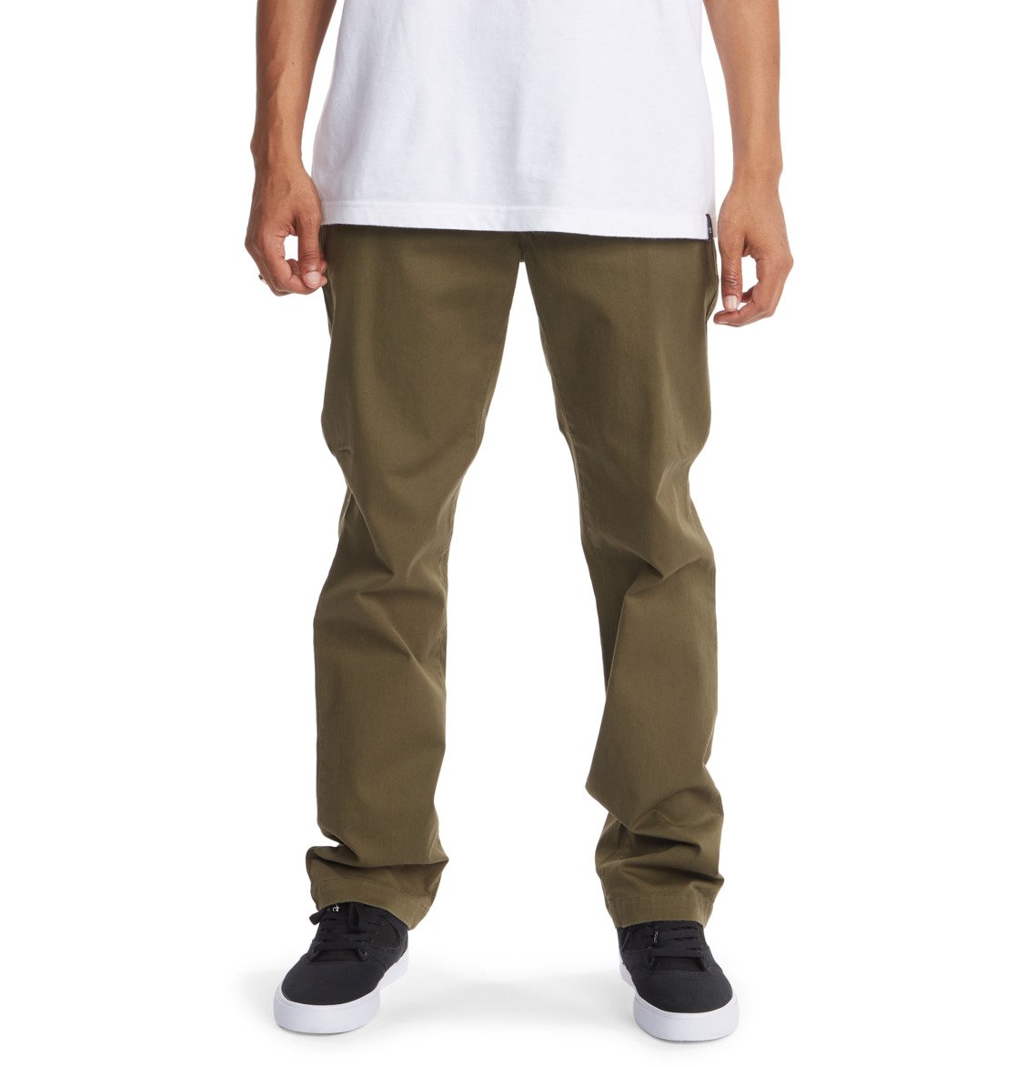 Pantalon DC Shoes Worker Chino Vert Foncé Homme | DBA-02640294