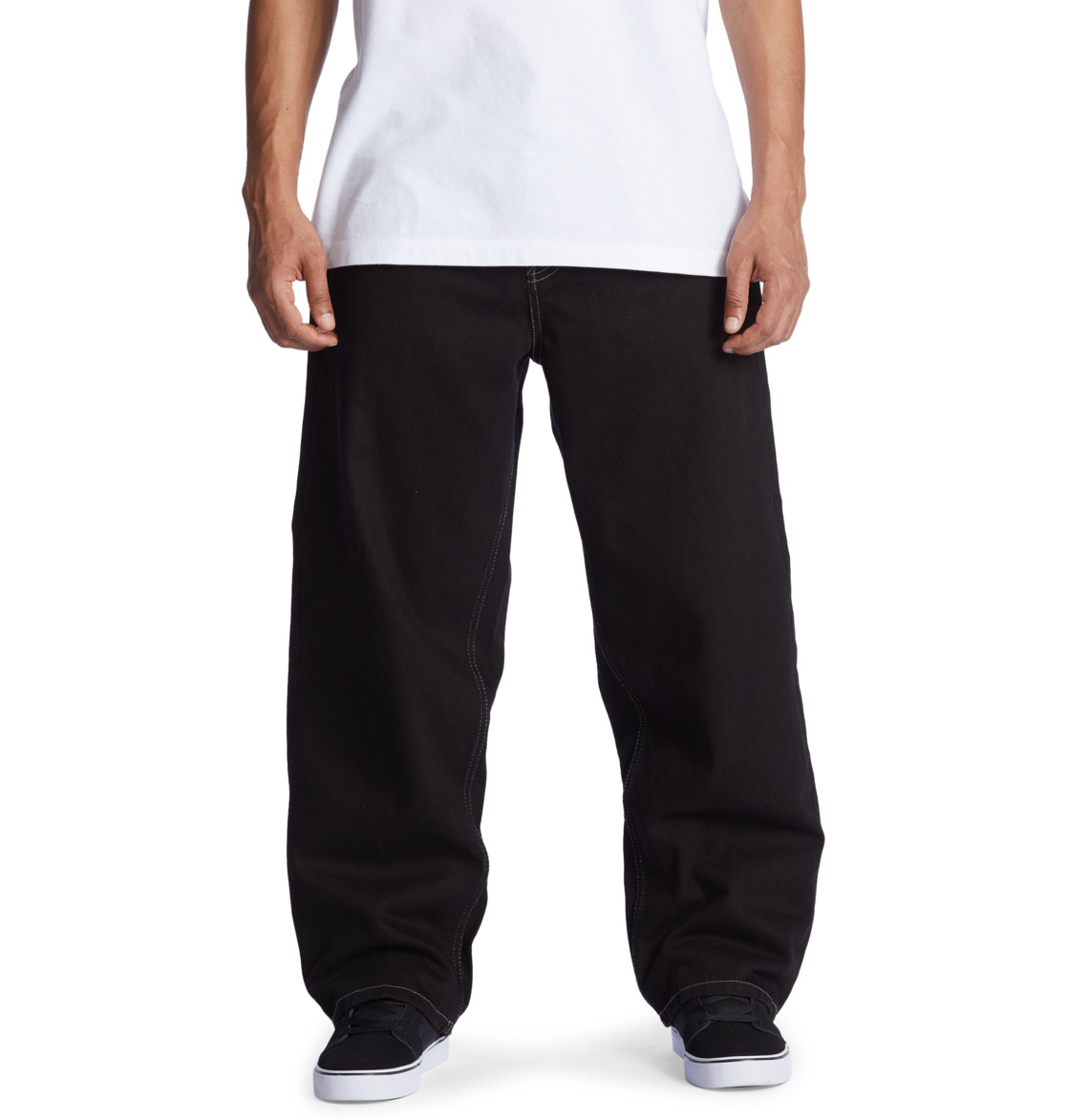 Pantalon DC Shoes Worker Baggy Fit Noir Homme | CAT-14680278