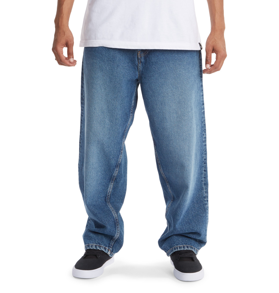 Pantalon DC Shoes Worker Baggy Indigo Homme | YZR-86031071