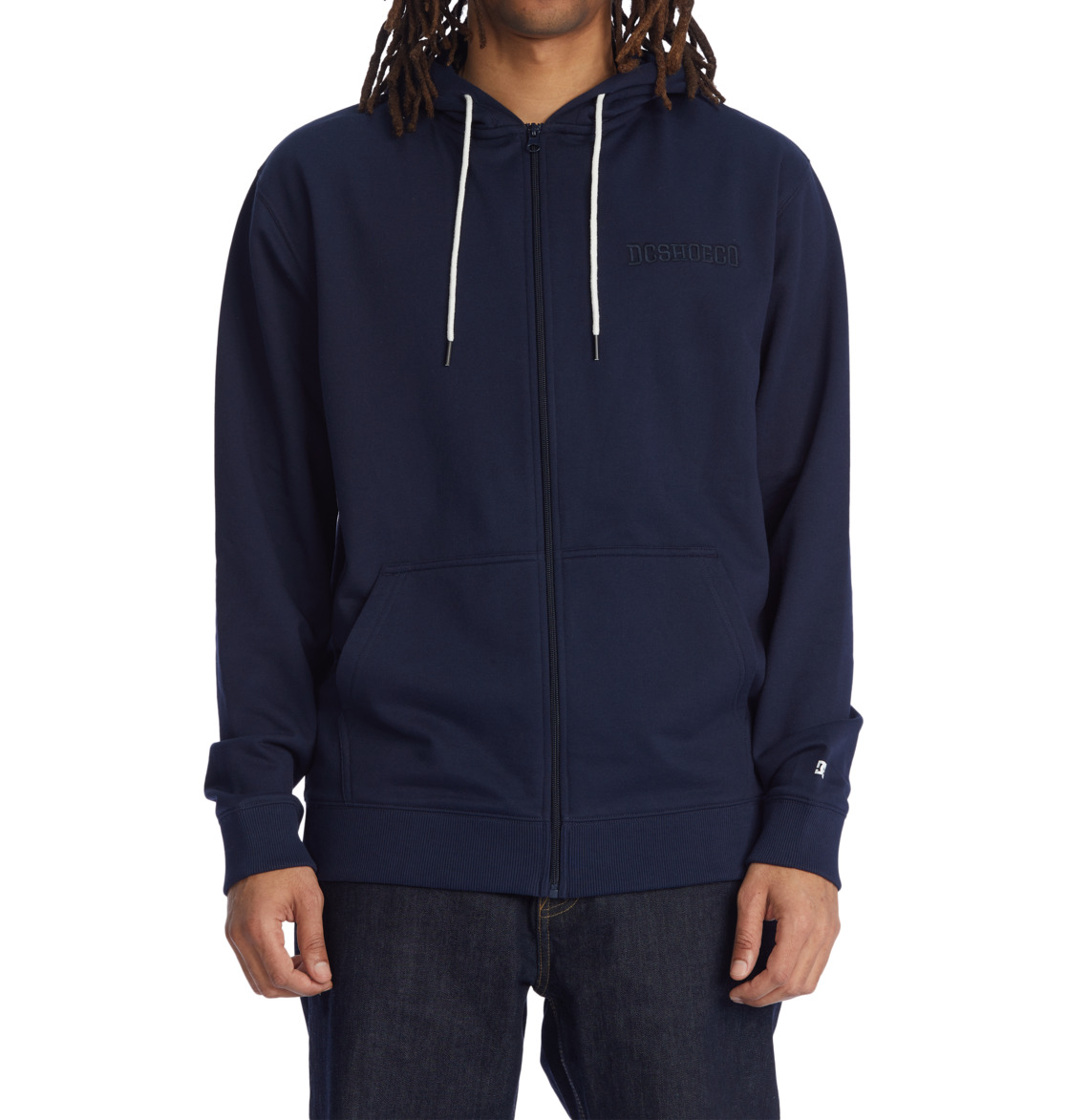 Sweat à Capuche DC Shoes Riot 2 Zip-Up Bleu Marine Homme | DSL-29381905