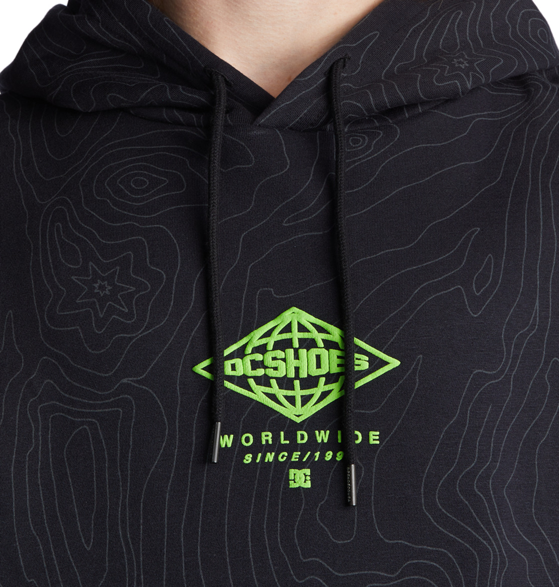 Sweat à Capuche DC Shoes Outland Noir Homme | GIT-82549131