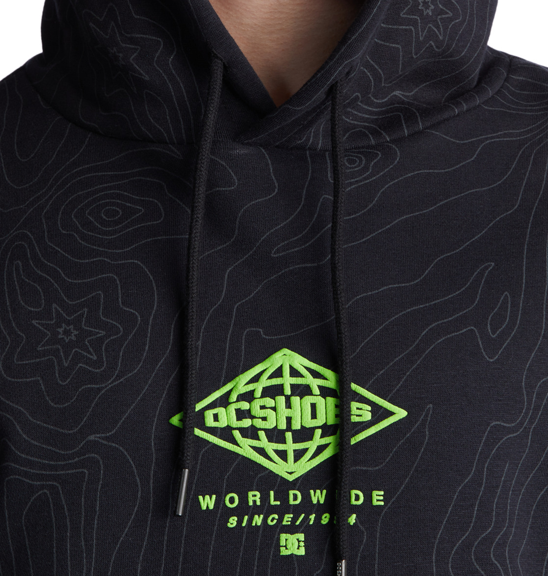 Sweat à Capuche DC Shoes Outland Noir Homme | GIT-82549131