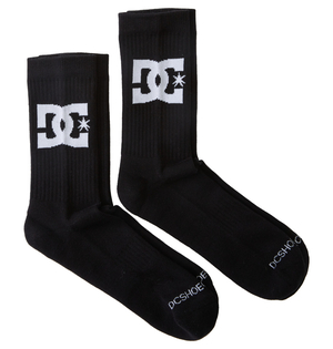 Chaussettes DC Shoes DC Star 2-Pack Crew Noir Homme | NHO-99005792