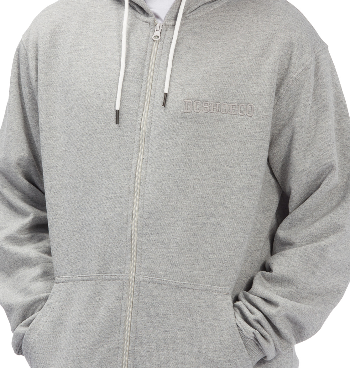 Sweat à Capuche DC Shoes Riot 2 Zip-Up Grise Homme | HAV-54294032