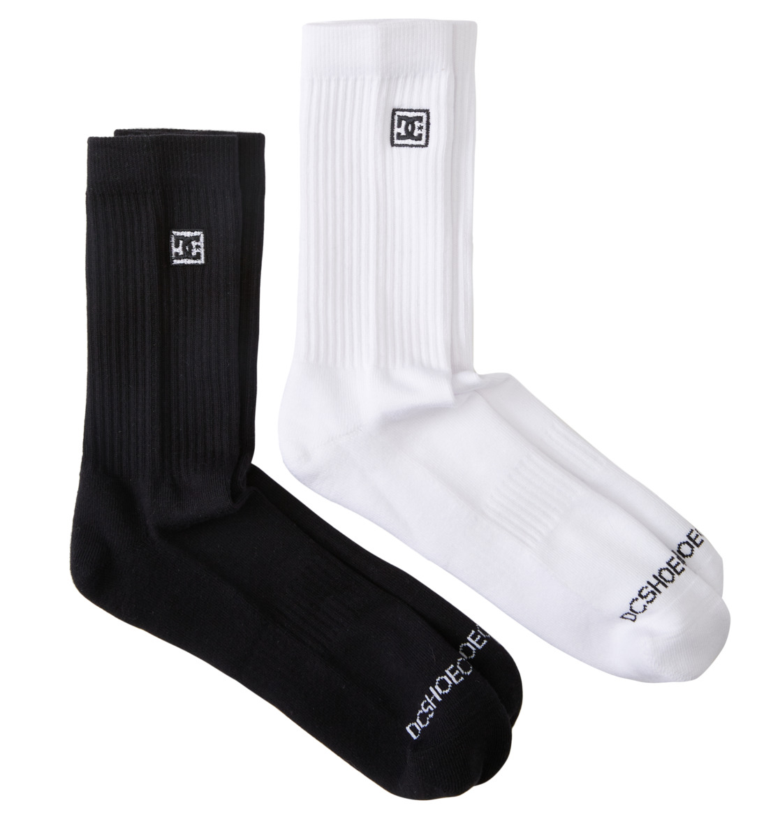 Chaussettes DC Shoes DC 2-Pack Crew Blanche Homme | EKH-79040347