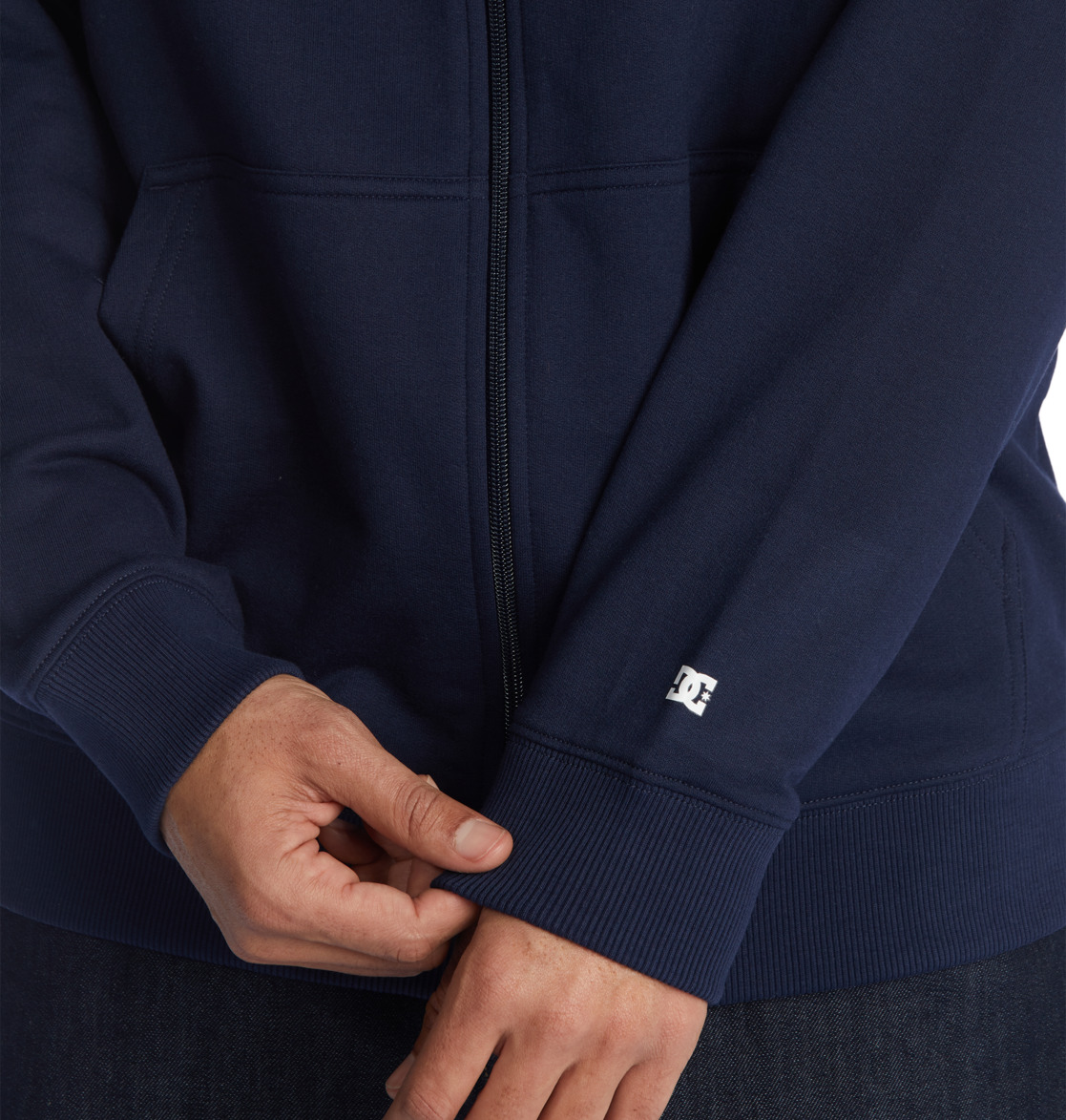 Sweat à Capuche DC Shoes Riot 2 Zip-Up Bleu Marine Homme | DSL-29381905