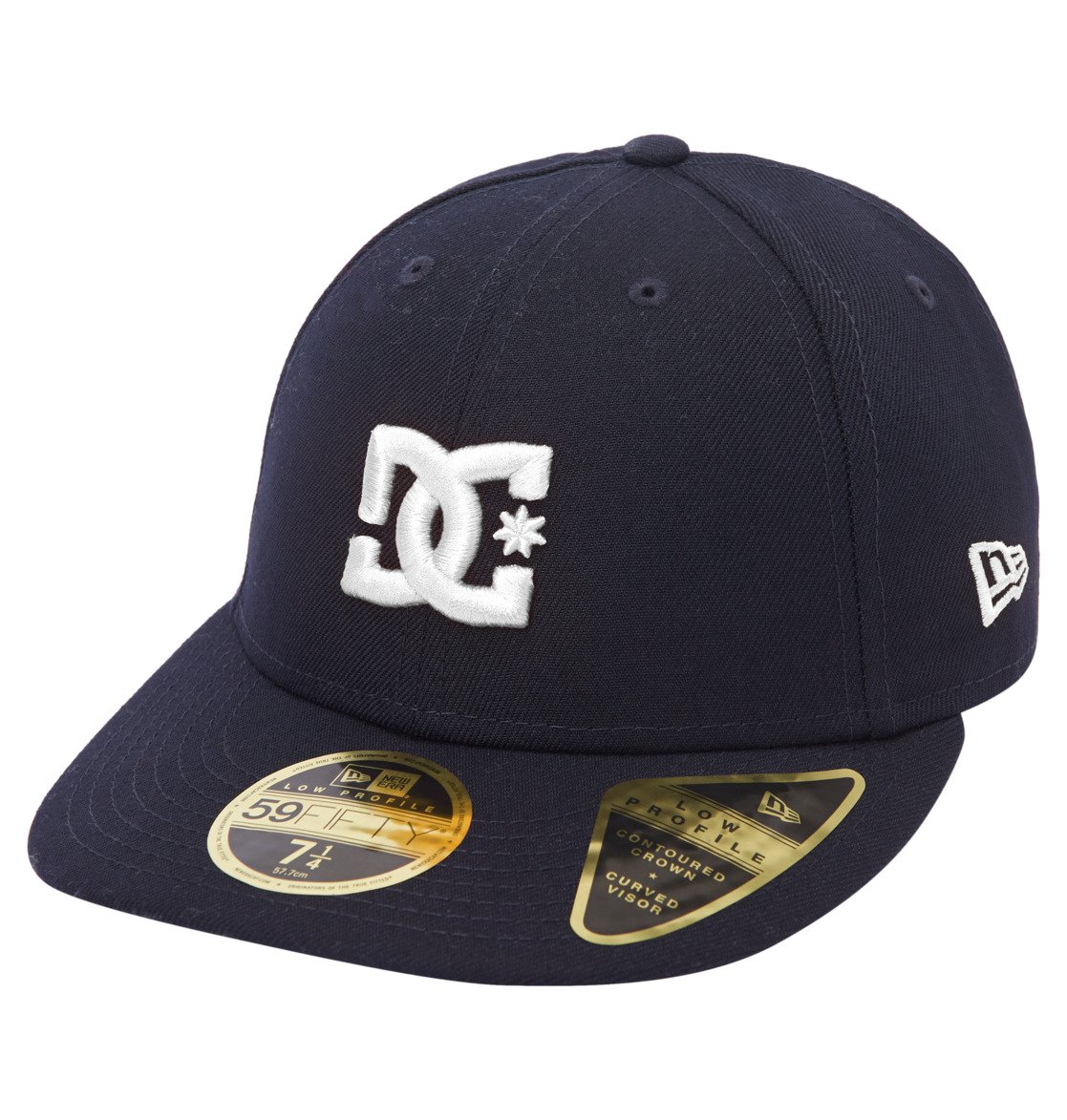 Chapeaux DC Shoes DC Lo Pro New Era? Fitted Bleu Marine Blanche Homme | UFO-31896926