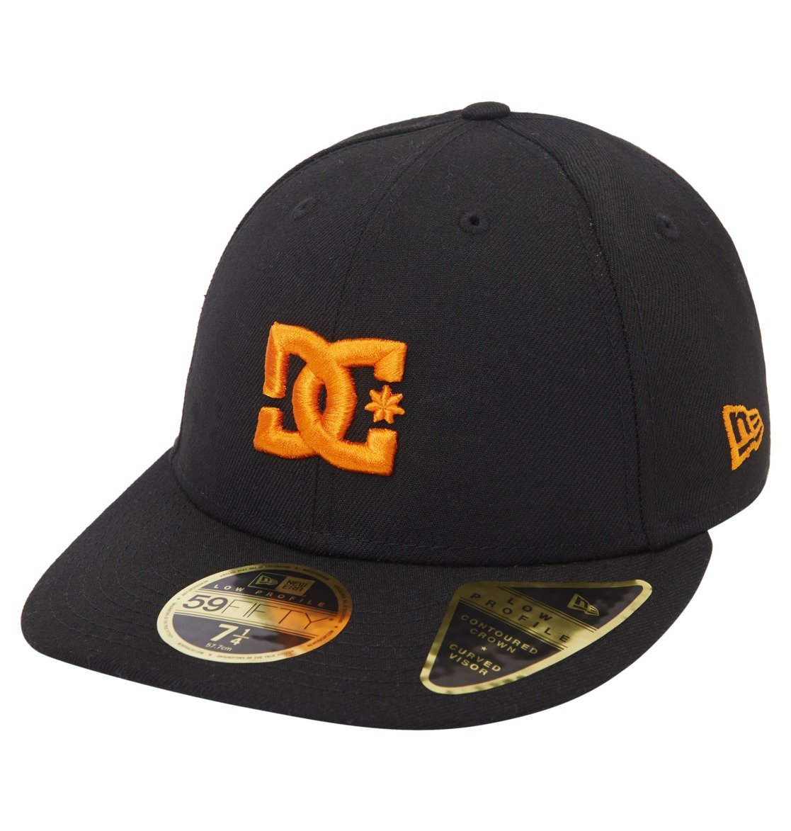 Chapeaux DC Shoes DC Lo Pro New Era? Fitted Noir Orange Homme | ZPS-48049396