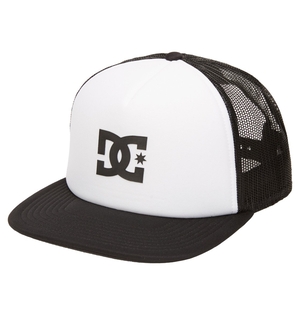 Chapeaux DC Shoes Gas Station Trucker Blanche Noir Homme | FJQ-51485616