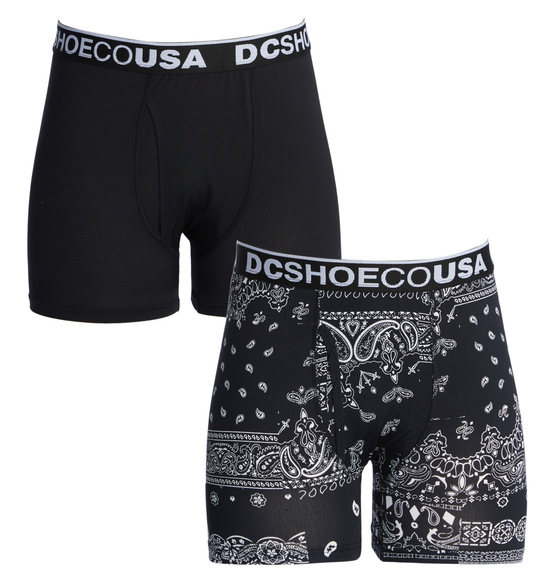 Slips DC Shoes The Performer 2-Pack Boxer Noir Homme | QHQ-46270046