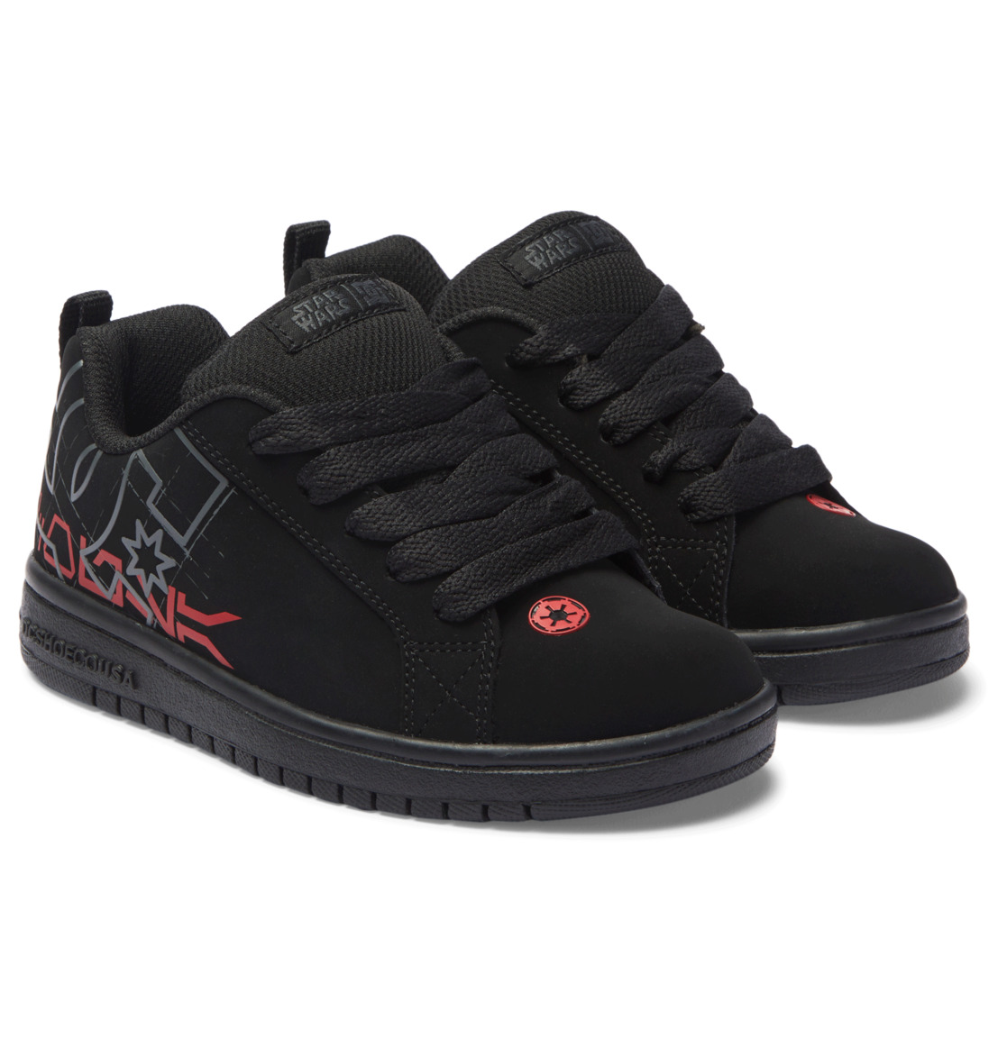 Baskets DC Shoes Star Wars? | DC Court Graffik Noir Rouge Enfant | FZY-08268795