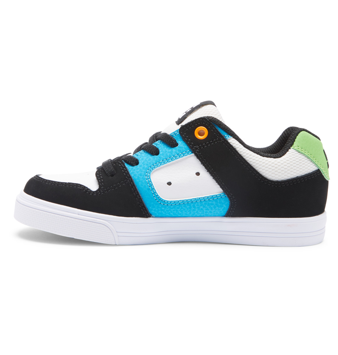 Baskets DC Shoes Pure Elastic Dentelle Blanche Noir Bleu Enfant | GBK-78552233