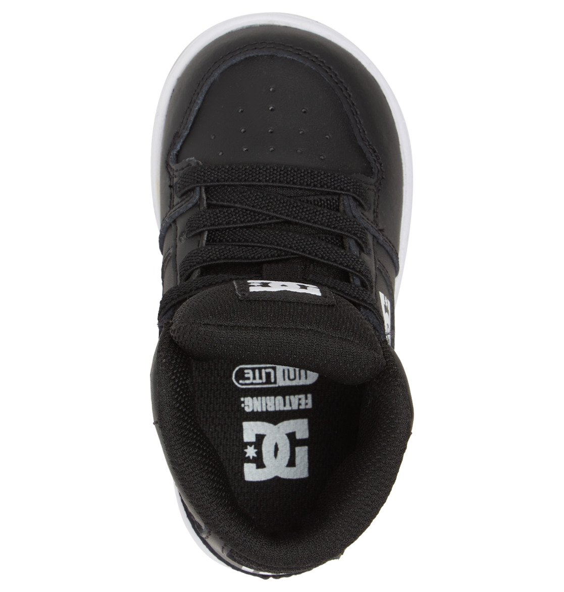 Baskets DC Shoes Pure Hi High Noir Blanche Enfant | QII-64508864