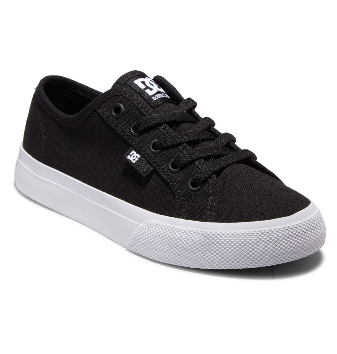 Baskets DC Shoes Manual Noir Blanche Enfant | KQD-79242560