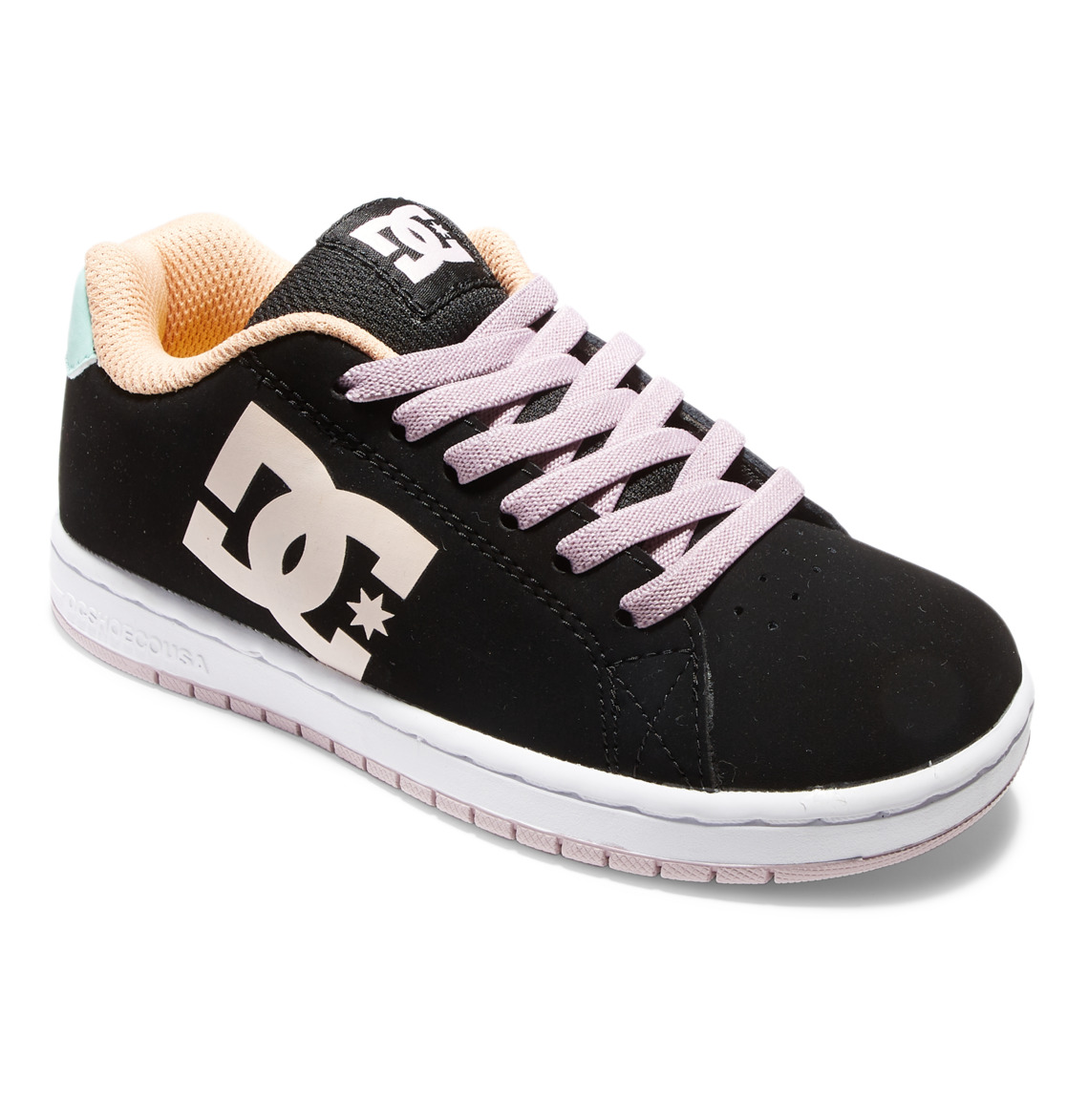 Baskets DC Shoes Gaveler Elastic Dentelle Noir Violette Enfant | VAA-25057660