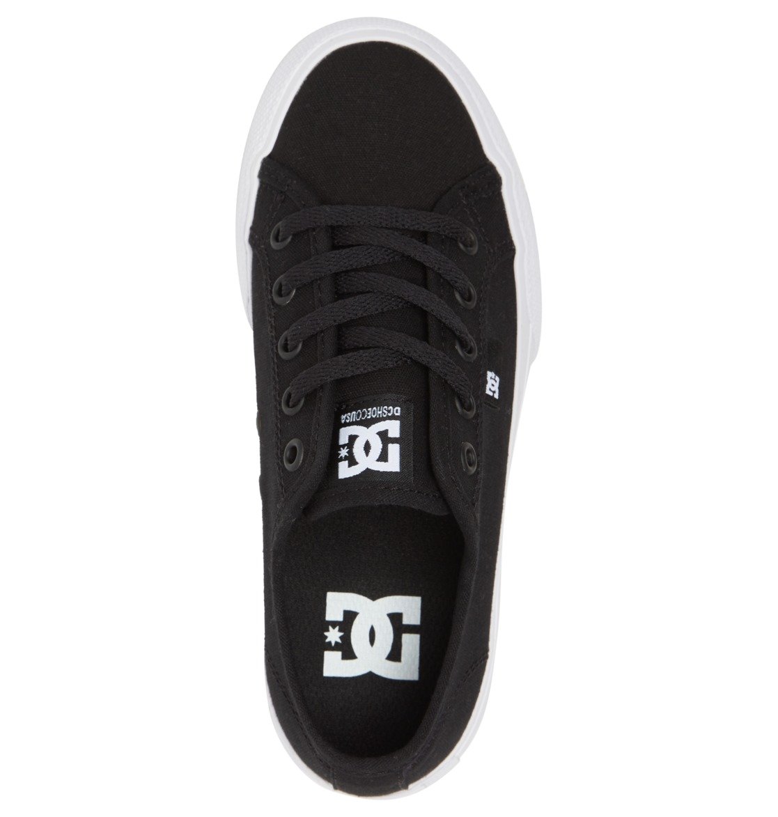 Baskets DC Shoes Manual Noir Blanche Enfant | KQD-79242560