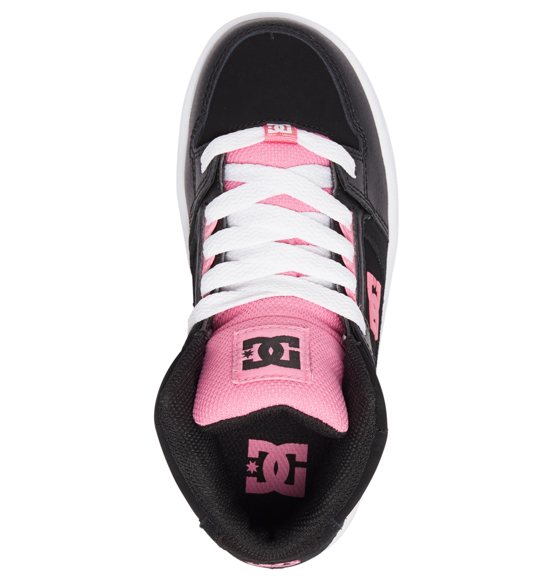 Baskets DC Shoes Pure High-Top Noir Rose Enfant | UFZ-98045660