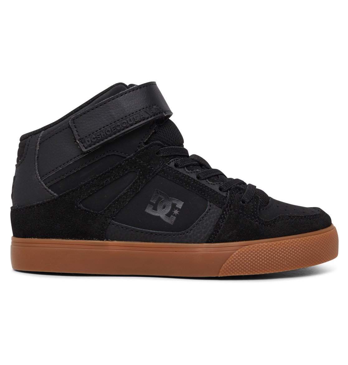 Baskets DC Shoes Pure High Elastic Dentelle High-Top Noir Enfant | SPO-95814724