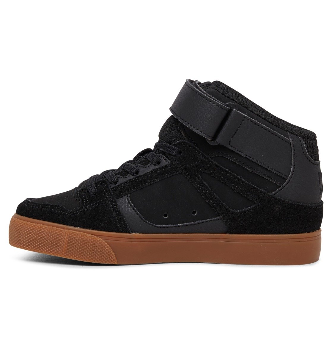 Baskets DC Shoes Pure High Elastic Dentelle High-Top Noir Enfant | SPO-95814724