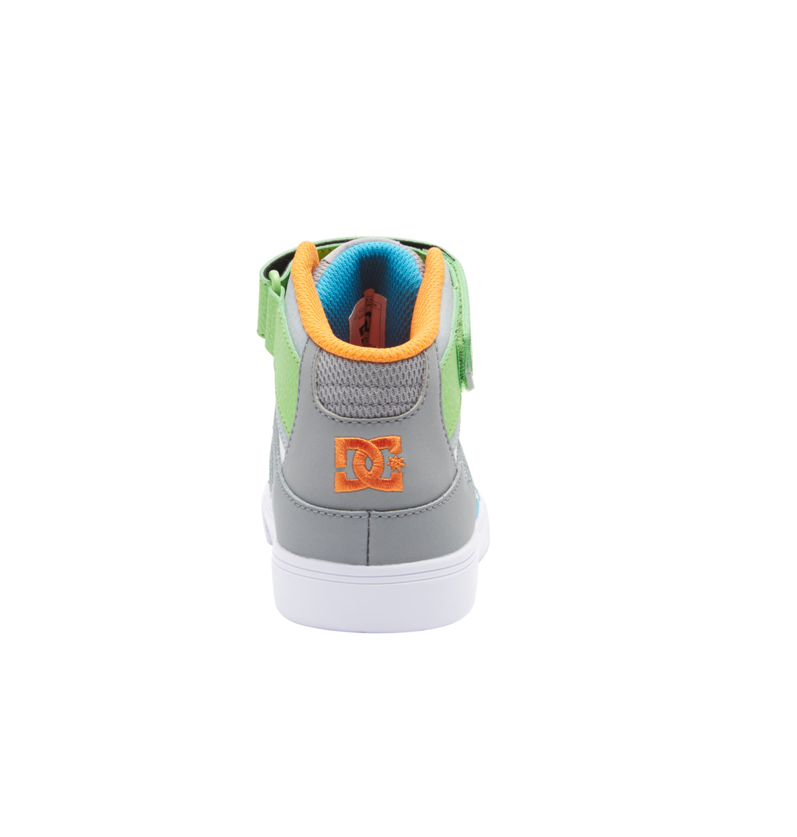 Baskets DC Shoes Pure High Elastic Dentelle High-Top Grise Blanche Enfant | WTE-68064654