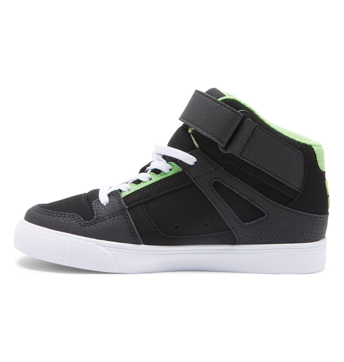 Baskets DC Shoes Pure High Elastic Dentelle High-Top Noir Grise Enfant | JNF-25013704