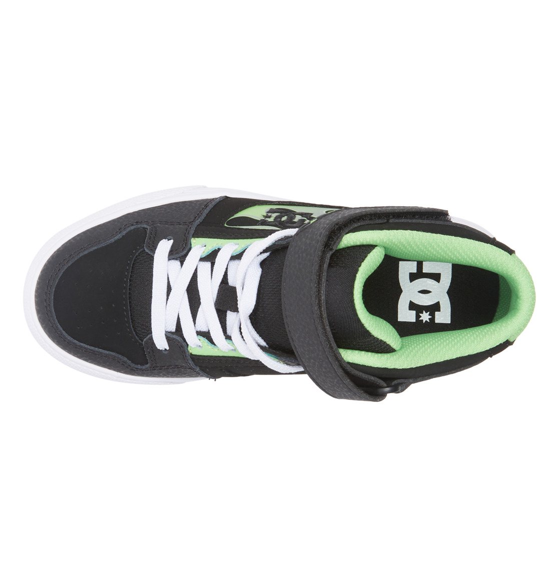 Baskets DC Shoes Pure High Elastic Dentelle High-Top Noir Grise Enfant | JNF-25013704