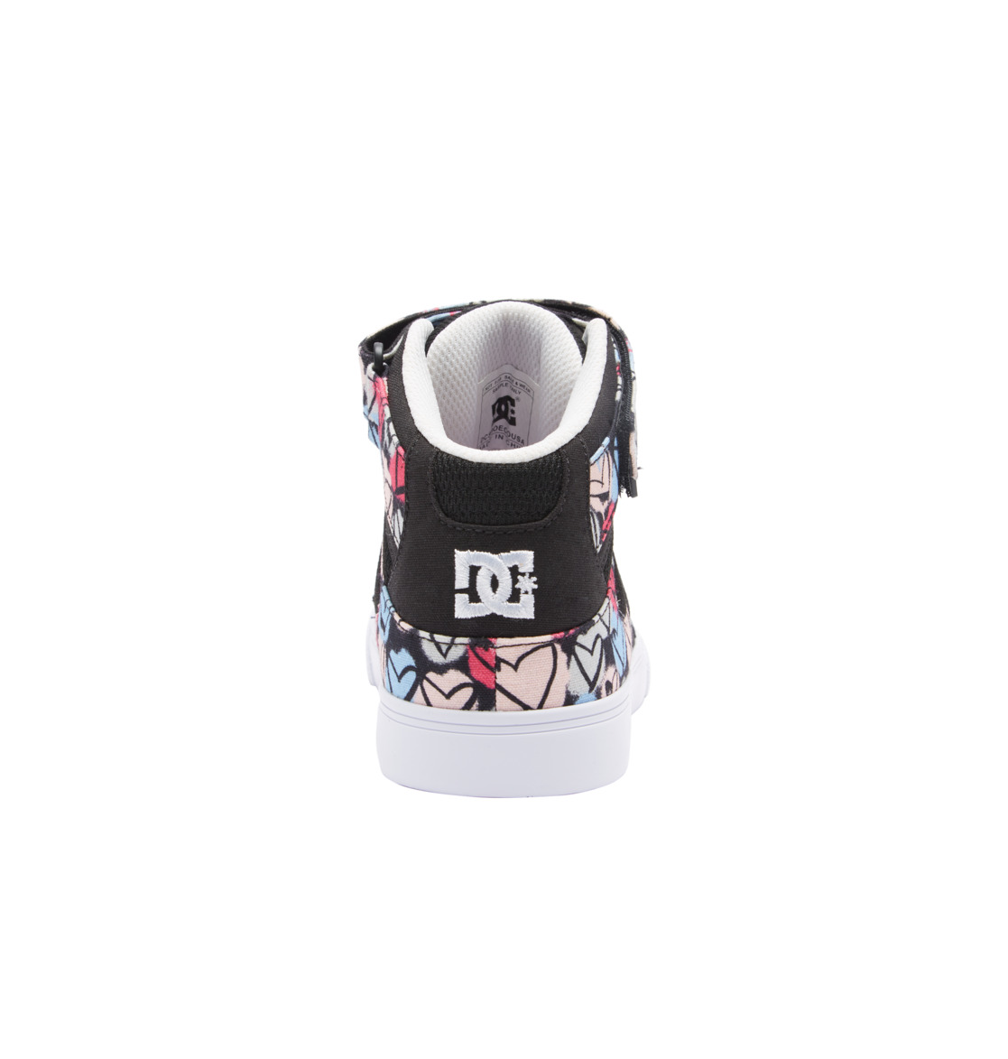 Baskets DC Shoes Pure High Elastic Dentelle High-Top Noir Multicolore Enfant | IIT-09273059