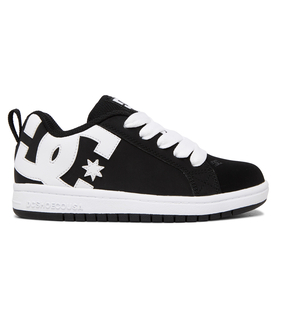 Baskets DC Shoes Court Graffik Noir Blanche Enfant | GMP-05204401