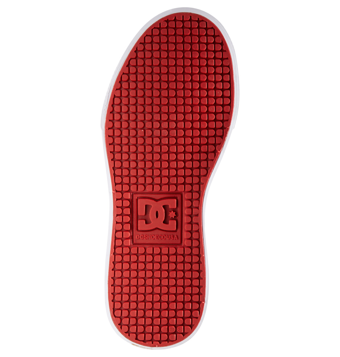 Baskets DC Shoes Pure High Elastic Dentelle High-Top Blanche Noir Rouge Enfant | MFG-50097490